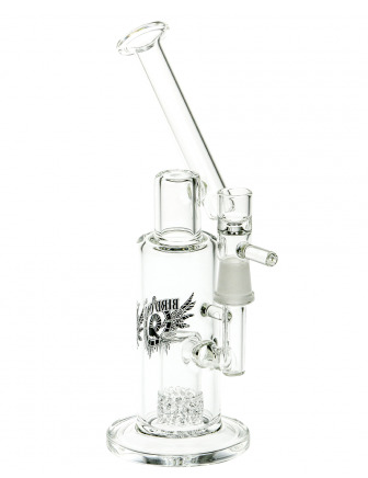 Black Leaf – Bird Cage Glass Bong with Cage Percolator – Sidecar Tube