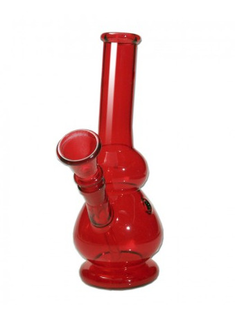 Glass Red Mini Bong