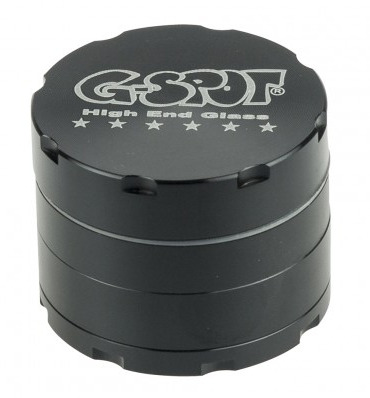 G-Spot – Aluminum Magnetic Herb Grinder – 4-part – 50mm – Black