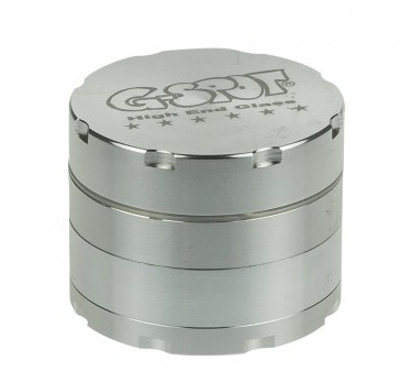 G-Spot – Aluminum Magnetic Herb Grinder – 4-part – 50mm – Silver